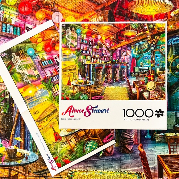 Buffalo David Bitton Other - Tiki Beach Sunset 1,000 Piece Puzzle